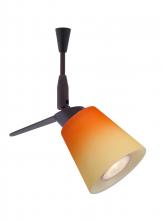  SP-5042OP-06-BR - Besa Spotlight With 6" Stem Canto 3 Bronze Bicolor Orange/Pina 1x35W Halogen Mr11