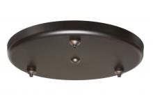  T23XL-LED-BR - Besa 3-Light Large Round 12V LED Multiport Canopy, Bronze