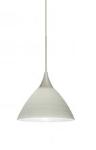 Besa Lighting X-1743KR-LED-SN - Besa Pendant For Multiport Canopy Domi Satin Nickel Chalk 1x5W LED