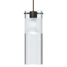  X-6527EC-BR - Besa, Scope 7 Cord Pendant for Multiport Canopy, Clear/Frost, Bronze Finish, 1x50W MAX GY6.35 Base