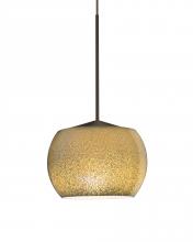 Besa Lighting X-KENOGD-LED-BR - Besa, Keno Cord Pendant for Multiport Canopy, Gold Sand, Bronze Finish, 1x3W LED