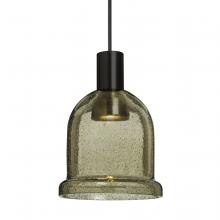  X-KIBALT-LED-BK - Besa Kiba Pendant For Multiport Canopy, Latte Bubble, Black Finish, 1x3W LED