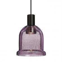  X-KIBAPL-LED-BK - Besa Kiba Pendant For Multiport Canopy, Plum Bubble, Black Finish, 1x3W LED