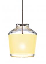  X-PIC6CR-BR - Besa Pendant For Multiport Canopy Pica 6 Bronze Creme Sand 1x50W Halogen