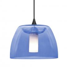  X-SPURBL-BK - Besa Spur Pendant For Multiport Canopy, Blue, Black Finish, 1x35W MAX GY6.35 Base