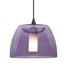  X-SPURPL-BK - Besa Spur Pendant For Multiport Canopy, Plum, Black Finish, 1x35W MAX GY6.35 Base