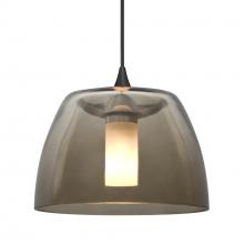  X-SPURSM-BK - Besa Spur Pendant For Multiport Canopy, Smoke, Black Finish, 1x35W MAX GY6.35 Base