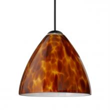  XP-177918-BK - Besa Pendant Mia, Black Finish, Amber Cloud 1x50W MAX GY6.35 Base