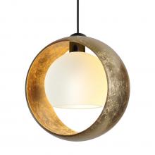 Besa Lighting XP-4293GG-LED-BK - Besa Pendant Pogo, Black Finish, Gold/Inner Gold 1x5W LED