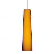  XP-567480-LED-SN - Besa Camino Pendant Satin Nickel Amber Matte 1x50W Halogen