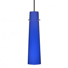  XP-5674CM-LED-BK - Besa Camino Pendant Black Cobalt Blue Matte 1x50W Halogen