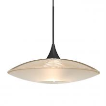  XP-6294GD-BK - Besa Pendant Spazio, Black Finish, Gold/Frost 1x50W MAX GY6.35 Base