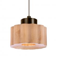  XP-KAONA-LED-BR - Besa Kao Pendant, Natural Shade, Bronze Finish, 1x3W LED