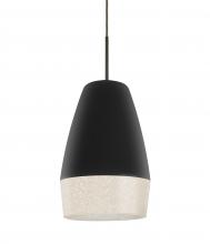  J-ABU12BK-BR - Abu 12 Cord Pendant for Mulitport Canopy, Black/Glitter, Bronze Finish, 1x60W Medium base