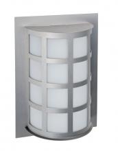  SCALA13-SW-LED-BA - Besa Outdoor Scala 13 Brushed Aluminum Satin White 1x9W LED