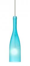  1XC-1685BF-BR - Besa Pendant Botella 12 Bronze Blue Frost 1x35W Halogen