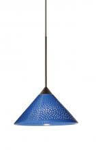  1XP-282484-BR - Besa Pendant Kona Bronze Blue Starpoint 1x50W Halogen