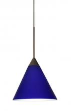  RXP-5121CM-BR - Besa Pendant Kani Bronze Cobalt Blue Matte 1x50W Halogen