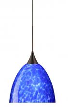  1XC-757086-BR - Besa Pendant Sasha Bronze Blue Cloud 1x50W GY6.35