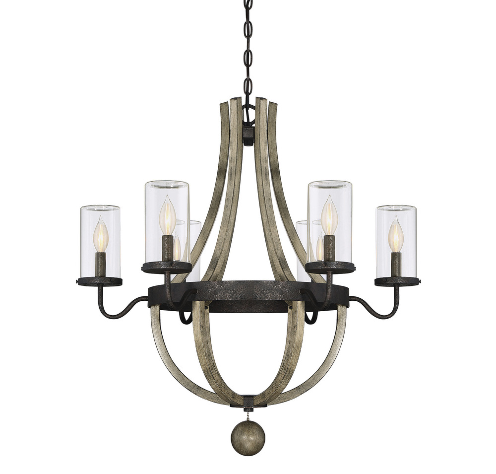 Eden Weathervane 6Lt Outdoor Chandelier