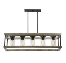 Savoy House 1-2101-5-70 - Eden 5-Light Outdoor Linear Chandelier in Weathervane