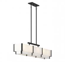  1-2330-5-50 - Orleans 5-Light Linear Chandelier in Black Cashmere