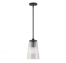  7-1742-1-89 - Chantilly 1-LightÂ Pendant in Matte Black