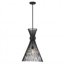  7-9602-1-89 - Longfellow 1-Light Pendant in Matte Black