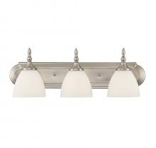  8-1007-3-SN - Herndon 3-Light Bathroom Vanity Light in Satin Nickel