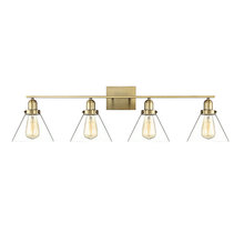  8-9130-4-322 - Drake 4-Light Bathroom Vanity Light in Warm Brass