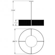  CHB0020-48-FB-0-001-E2 - Downtown Mesh Drum-48-Flat Bronze