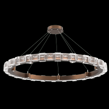  CHB0087-50-BB-TE-CA1-L3 - Tessera 50in Ring-Burnished Bronze-Tetro Cast Glass