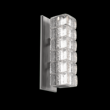  IDB0080-01-SN-AC-L3 - Asscher Sconce-Satin Nickel-Asscher Clear