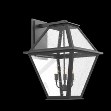  ODB0072-01-AG-CS-E1 - Terrace Candleabra Lantern-Argento Grey-Clear Seeded Glass