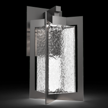  ODB0075-01-AG-HC-L2 - Outdoor Quad Lantern-Argento Grey-Blown Glass