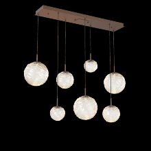  PLB0092-07-BB-A-C01-L3 - Gaia Linear Multi-Pendant Chandelier