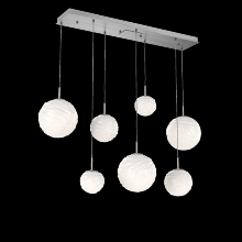  PLB0092-07-SN-WL-C01-L3 - Gaia Linear Multi-Pendant Chandelier