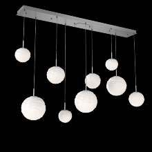  PLB0092-09-SN-WL-C01-L3 - Gaia Linear Multi-Pendant Chandelier