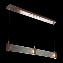  PLB0042-47-HB-BG-CA1-L1 - Parallel Linear Suspension-Heritage Brass-Granite Glass