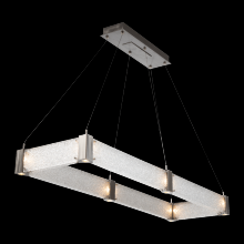  PLB0042-R1-HB-BG-CA1-L1 - Parallel Rectangular Chandelier - 48-Heritage Brass