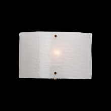  CSB0044-0A-RB-FG-E2 - Textured Glass Round Cover Sconce-0A 11"