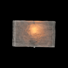 Hammerton CSB0044-0B-GP-BG-E2 - Textured Glass Square Cover Sconce