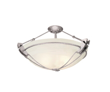  4844PS/SMKTAUP - Grande 24 Inch Semi Flush Mount