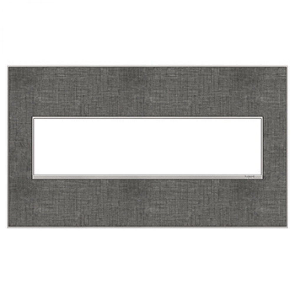 Adorne® Slate Linen Four-Gang Screwless Wall Plate