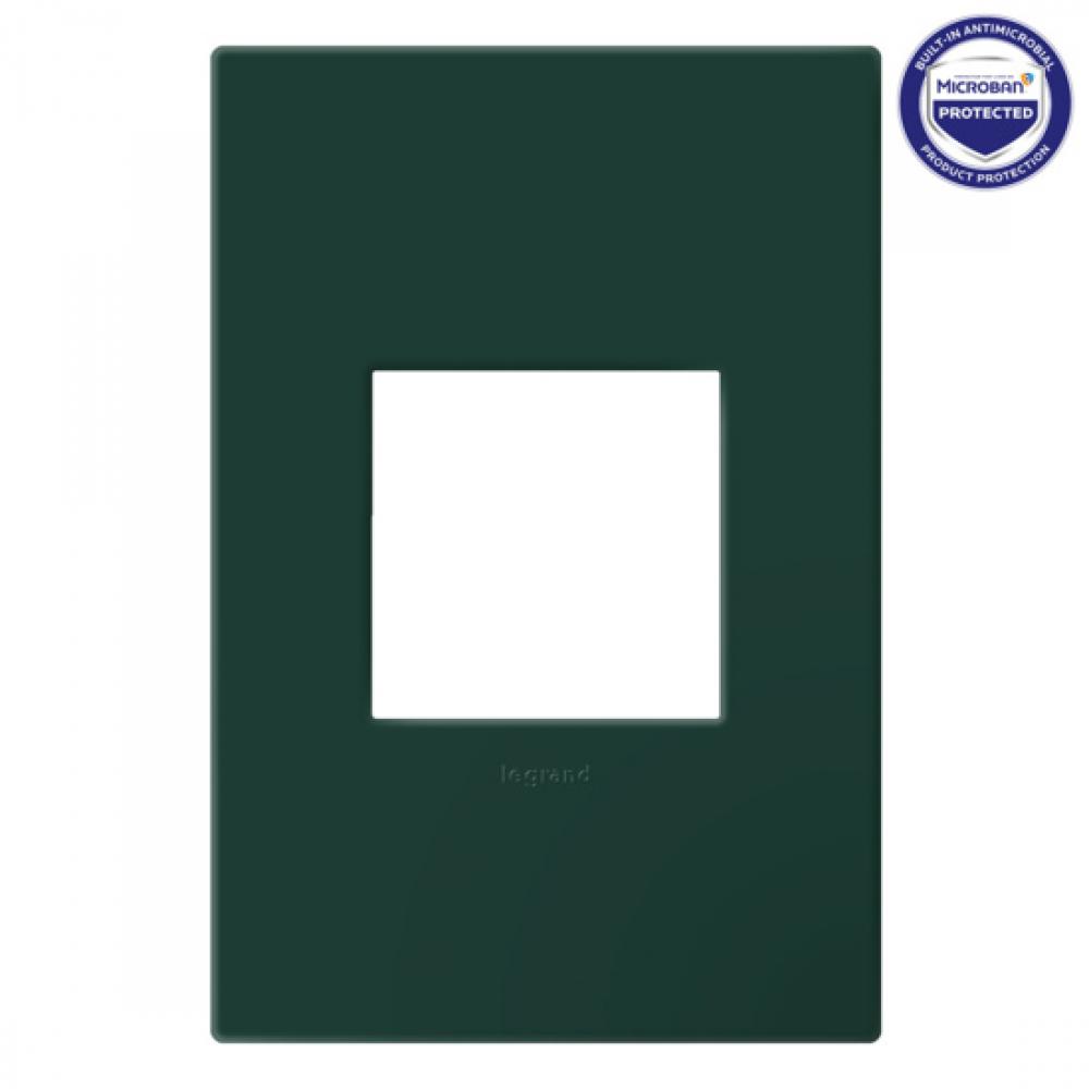 Adorne® Evergreen One-Gang-Plus Screwless Wall Plate with Microban®