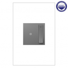 Legrand ADTP4FBL3PM4 - adorne® 0-10V sofTap® Dimmer, Magnesium, with Microban®