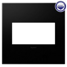  AWP2GGR4 - adorne® Graphite Two-Gang Screwless Wall Plate with Microban®