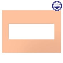 Legrand AWP3GPY - Adorne® Peachy Three-Gang Screwless Wall Plate with Microban®