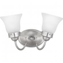  P3288-09ET - Fluted Glass Collection Two-Light Bath & Vanity