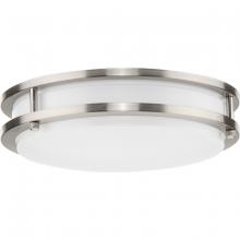 Progress P350274-009-CS - Abide Collection 5-CCT Integrated LED Brushed Nickel Contemporary 10.24&#34; Small Flush Mount Light